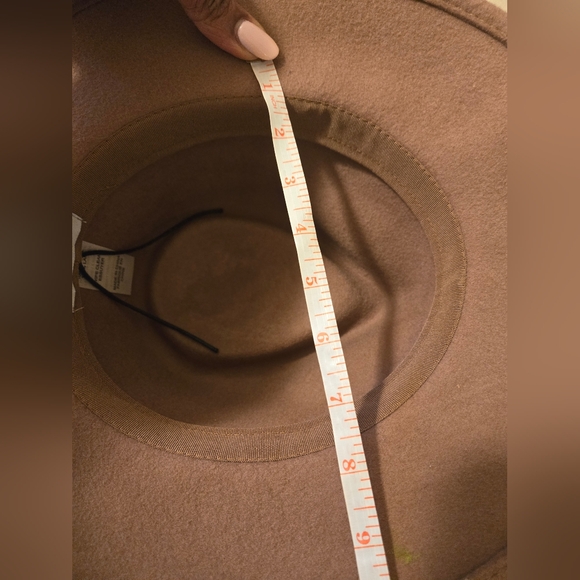 Women's Summer & Rose Wool Fedora Hat with Beige With black Trimming - Picture 15 of 16